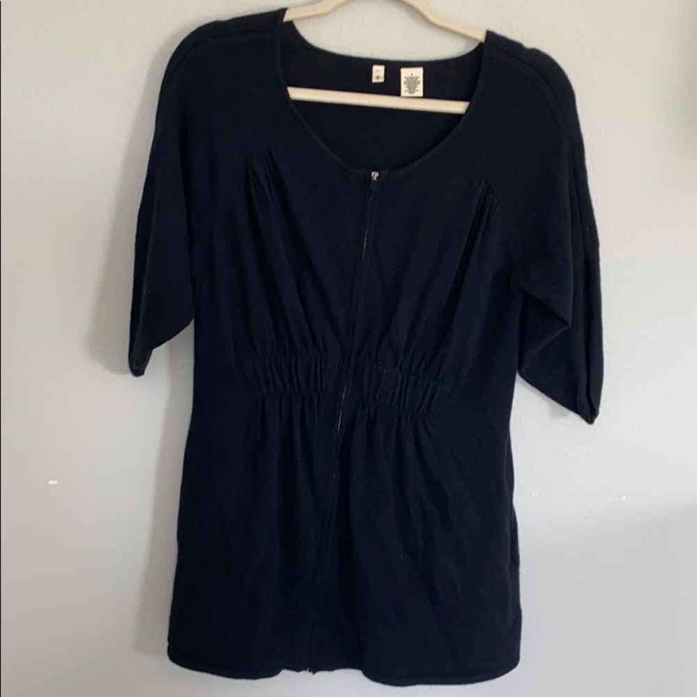 Anthropologie MOTH Black Mini Dress/Long Top M